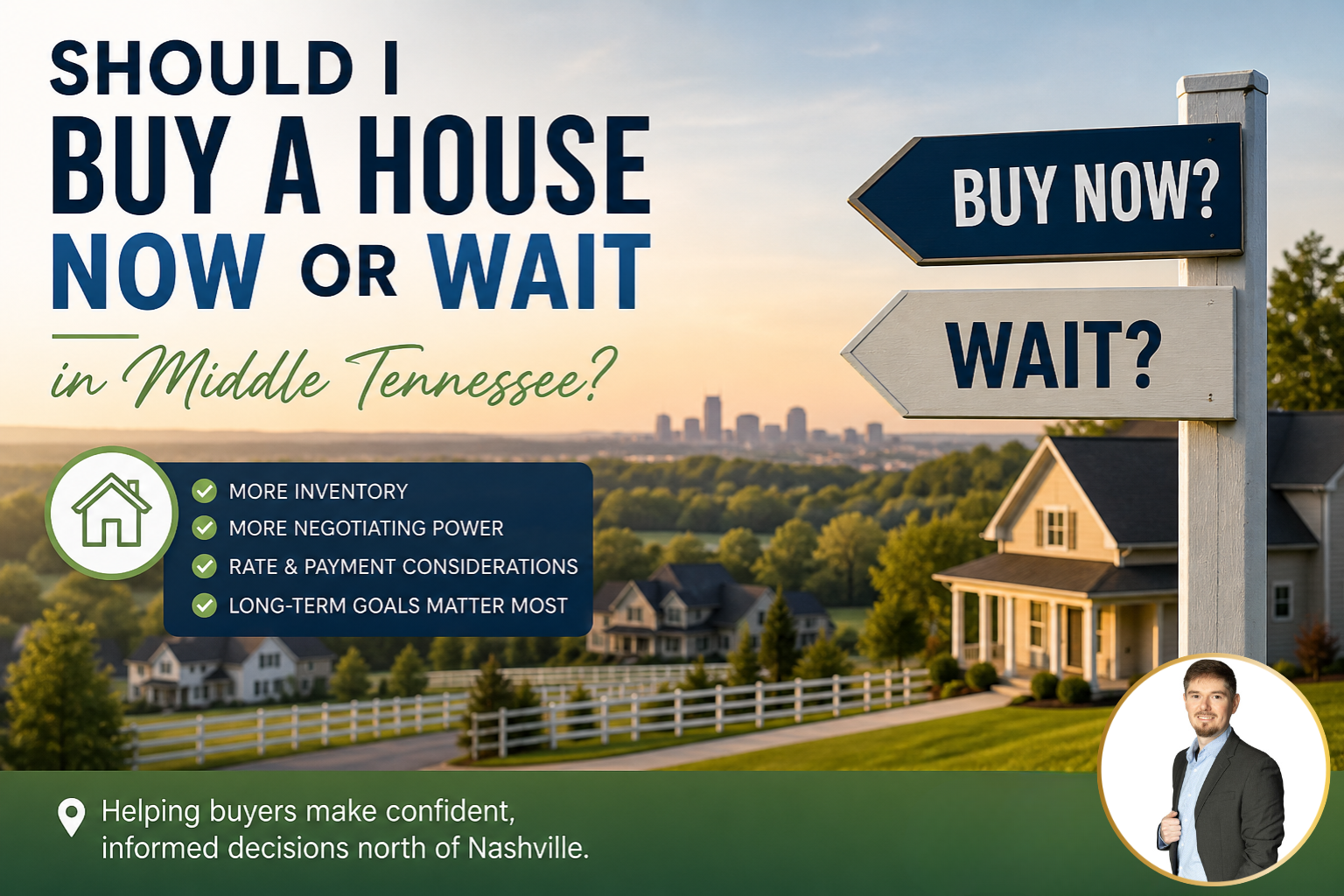 Should I Buy a House Now or Wait in Middle Tennessee?